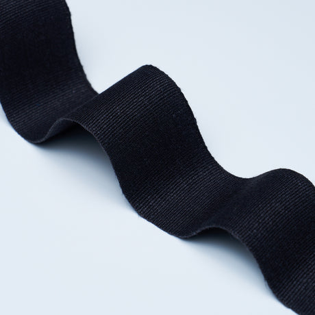 Schumacher 85252 MATHIAS LINEN TAPE WIDE in BLACK Trim - PER