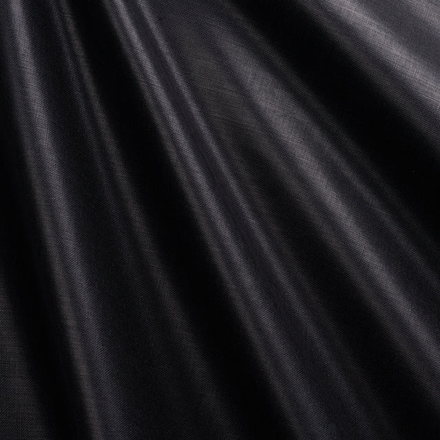 Schumacher 85275 PATENT LINEN in BLACK Fabric - PATTERSON FL