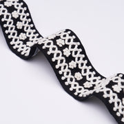 Schumacher 85301 SUNNYVALE TAPE in ONYX Trim - PERENNIAL FAV