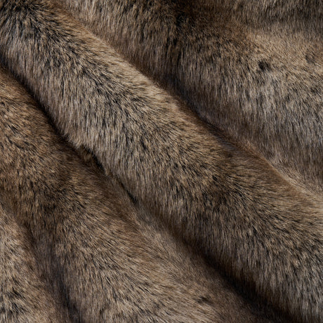 Schumacher 85340 VERBIER FAUX FUR in CHOCOLATE Fabric - FAUX