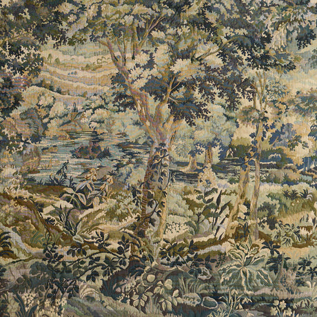 Schumacher 85370 FLEMISH TAPESTRY in VERT Fabric - SCHUMACHE
