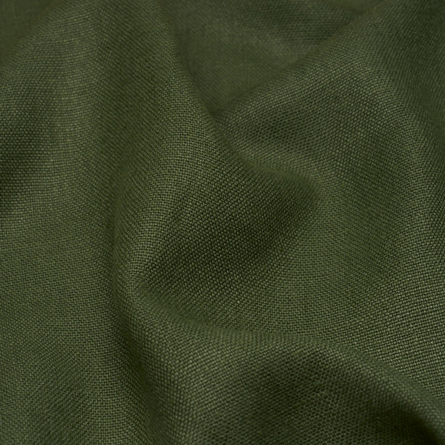 Schumacher 85400 PIET PERFORMANCE LINEN in HUNTER GREEN Fabr