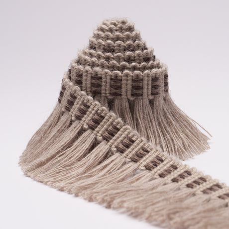 Schumacher 85563 COUNTRY FRINGE in BURLAP Trim - A COUNTRY L