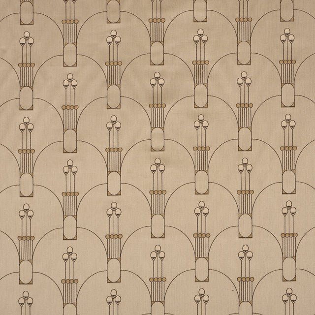 Schumacher 85600 SWANSON SCALLOP in PEWTER Fabric - RHYTHM I