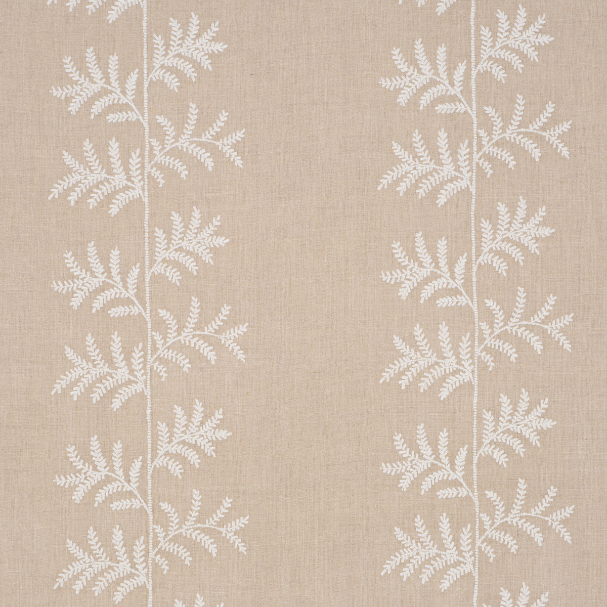 Schumacher 85631 ELOISE EMBROIDERY in NATURAL Fabric - NEW T