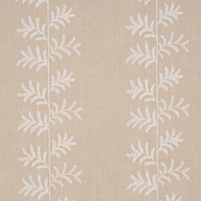 Schumacher 85631 ELOISE EMBROIDERY in NATURAL Fabric - NEW T