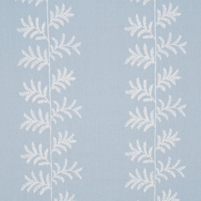 Schumacher 85632 ELOISE EMBROIDERY in SKY Fabric - NEW TRADI