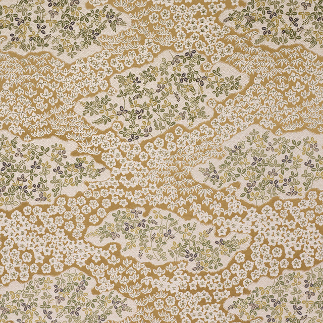 Schumacher 85641 LORENE in OCHRE Fabric - NEW TRADITIONAL