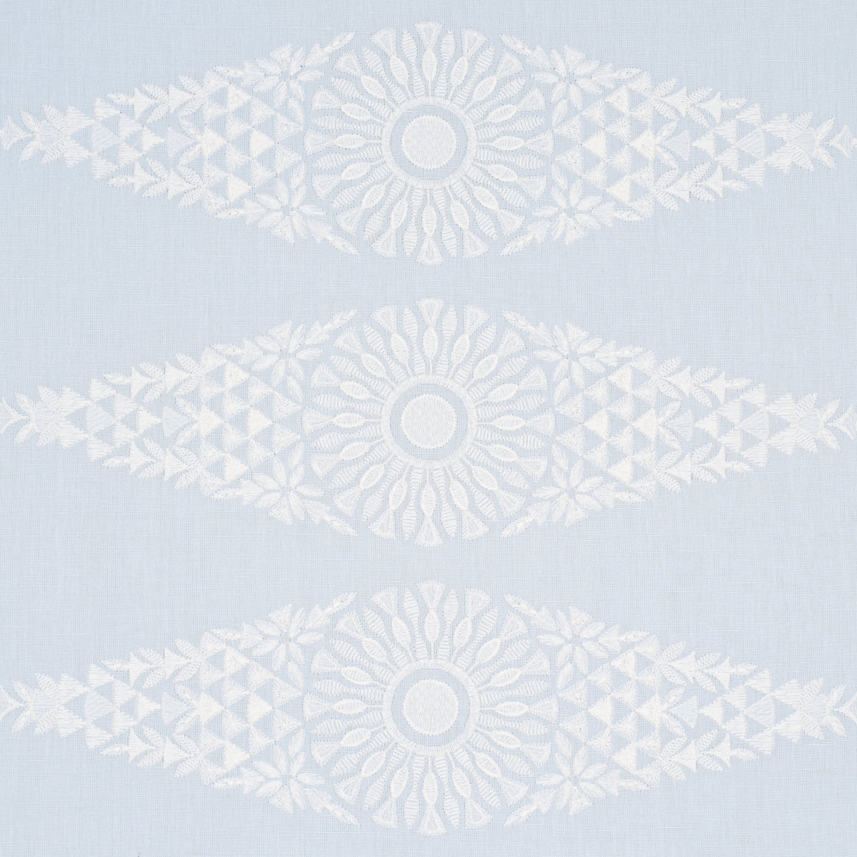Schumacher 85671 TASMIN EMBROIDERY in SOFT BLUE Fabric - NEW
