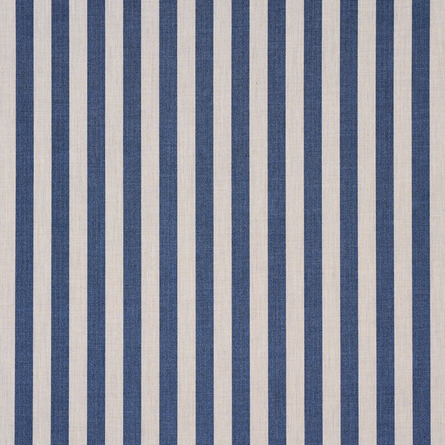 Schumacher 85803 HANSON INDOOR/OUTDOOR STRIPE in NAVY Fabric