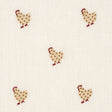 Schumacher 85951 BETSY'S CHICKEN EMBROIDERY in IVORY Fabric 