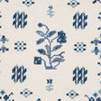 Schumacher 85981 FAIRVIEW CROSS STITCH EMBROIDERY in INDIGO 