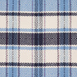 Schumacher 85990 HEIDI PLAID in INDIGO Fabric - PRAIRIE