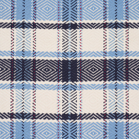 Schumacher 85990 HEIDI PLAID in INDIGO Fabric - PRAIRIE