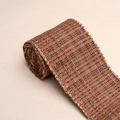 Schumacher 86192 TWEED TAPE MEDIUM in BROWN Trim - PERENNIAL