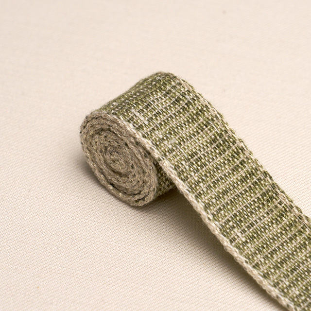 Schumacher 86201 TWEED TAPE NARROW in LEAF Trim - PERENNIAL 