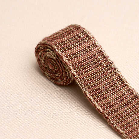 Schumacher 86204 TWEED TAPE NARROW in BROWN Trim - PERENNIAL