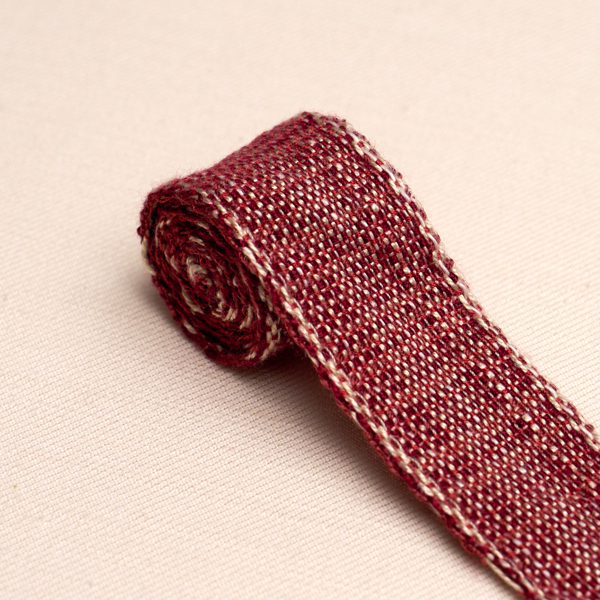 Schumacher 86205 TWEED TAPE NARROW in RED Trim - PERENNIAL F