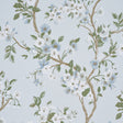 Schumacher 86222 CHERRY BLOSSOM in SKY Fabric - SCHUMACHER C