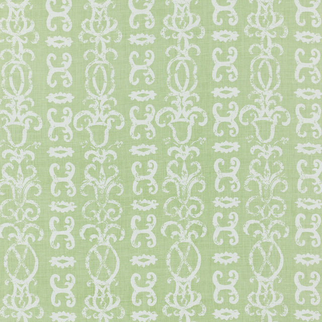 Schumacher 907B37 PINEAPPLE STRIPE in CAPER Fabric - RAOUL T