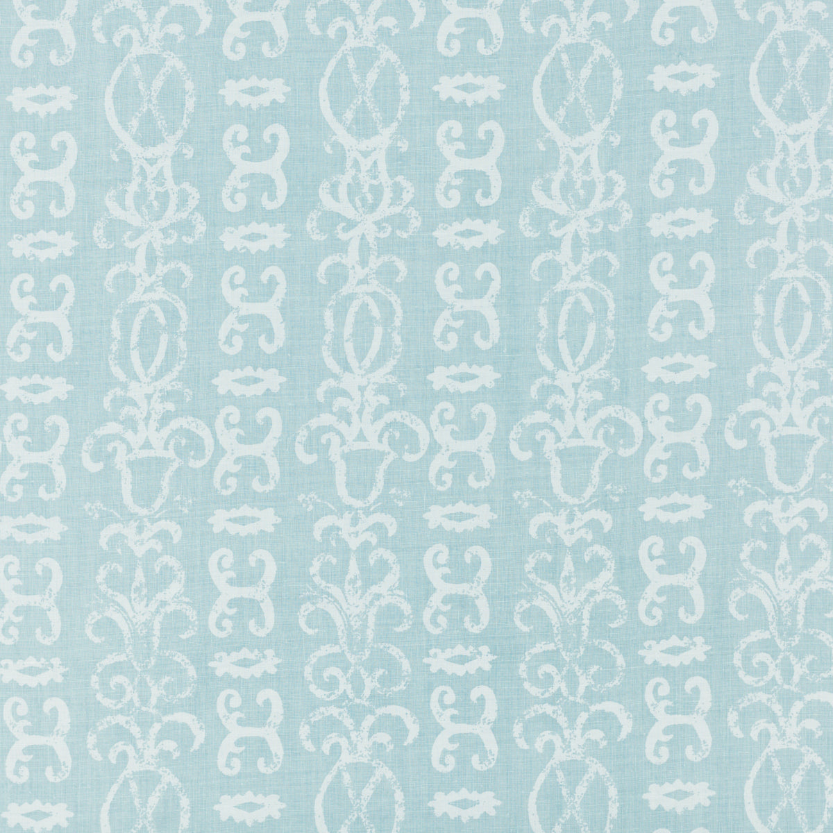 Schumacher 907B80 PINEAPPLE STRIPE in SEA Fabric - RAOUL TEX