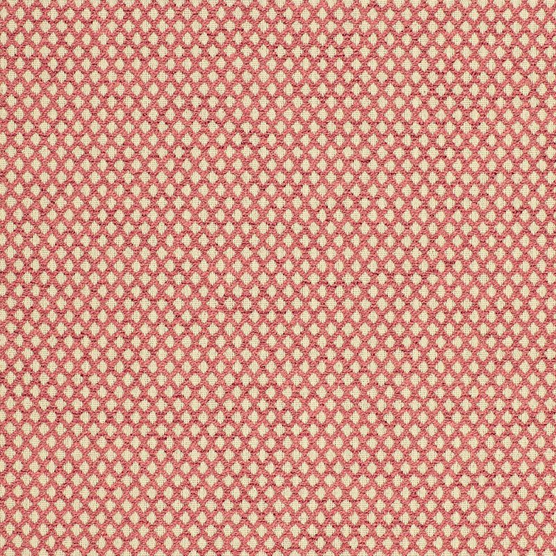 Schumacher Losange Bouclé Cranberry Fabric - Eade's Wallpaper