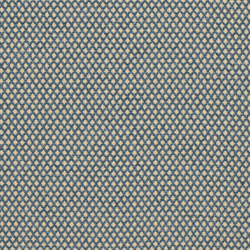 Schumacher Losange Bouclé Prussian Fabric - Eade's Wallpaper