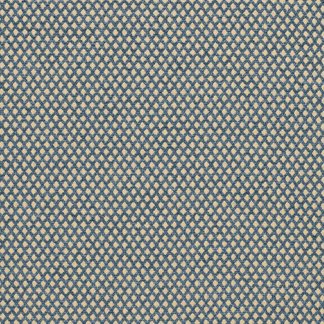 Schumacher Losange Bouclé Prussian Fabric - Eade's Wallpaper