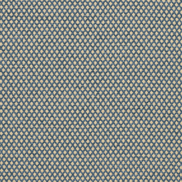 Schumacher Losange Bouclé Prussian Fabric - Eade's Wallpaper