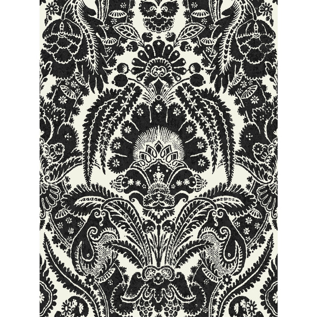 COLE & SON 94/2010.CS.0 CHATTERTON BLACK AND WHITE Wallpaper - Eade's Wallpaper
