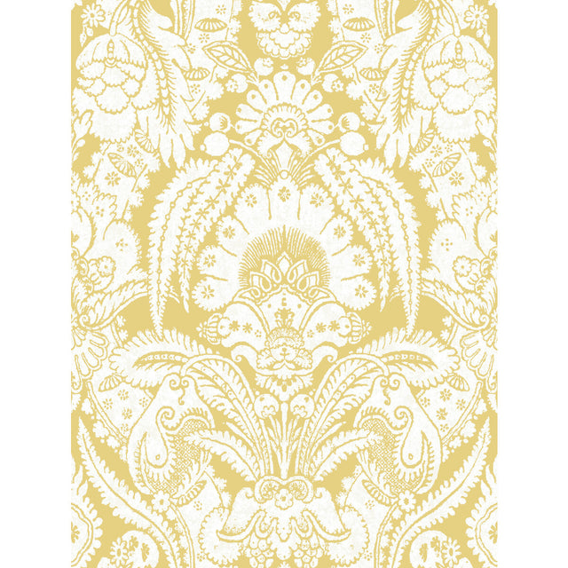 COLE & SON 94/2013.CS.0 CHATTERTON FRENCH YELLOW AND IVORY Wallpaper - Eade's Wallpaper