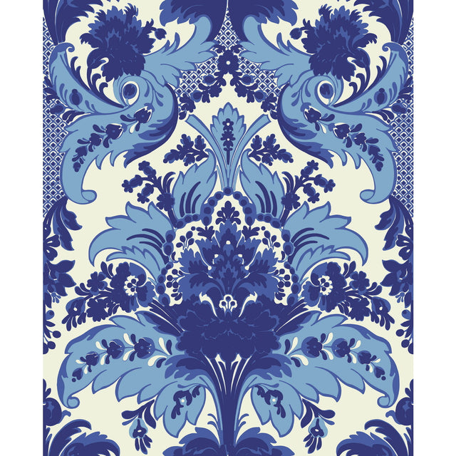 COLE & SON 94/5025.CS.0 ALDWYCH BLUE & WHITE Wallpaper - Eade's Wallpaper