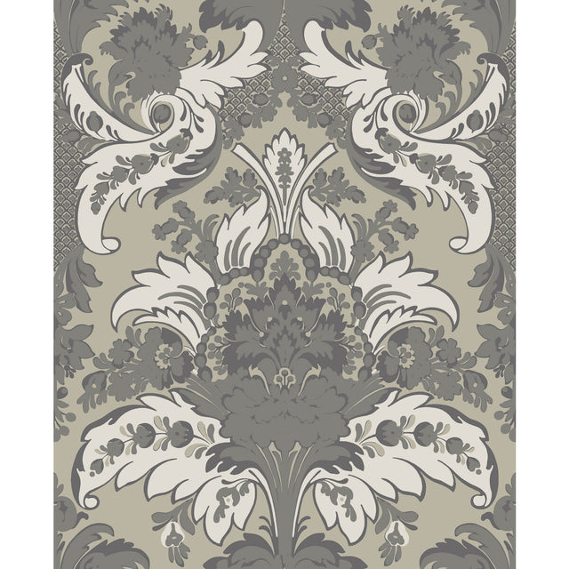 COLE & SON 94/5026.CS.0 ALDWYCH SILVER AND WHITE Wallpaper - Eade's Wallpaper