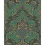 COLE & SON 94/5028.CS.0 ALDWYCH GREEN AND GOLD Wallpaper - Eade's Wallpaper