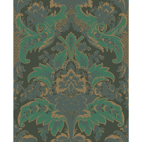 COLE & SON 94/5028.CS.0 ALDWYCH GREEN AND GOLD Wallpaper - Eade's Wallpaper