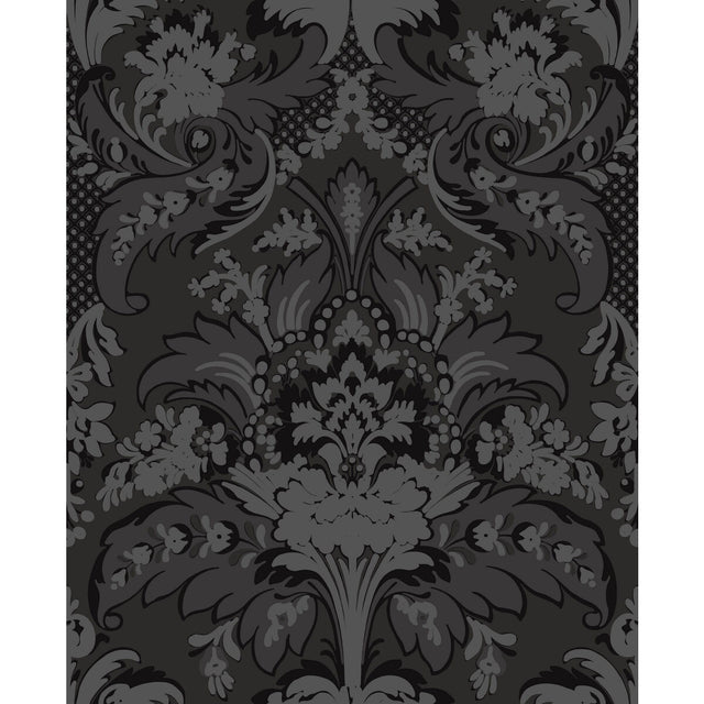 COLE & SON 94/5030.CS.0 ALDWYCH BLACK AND GRAPHITE Wallpaper - Eade's Wallpaper