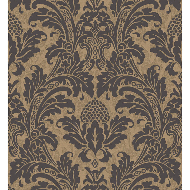 COLE & SON 94/6033.CS.0 BLAKE BLACK AND GOLD Wallpaper - Eade's Wallpaper