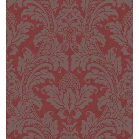 COLE & SON 94/6034.CS.0 BLAKE RED AND SILVER Wallpaper - Eade's Wallpaper