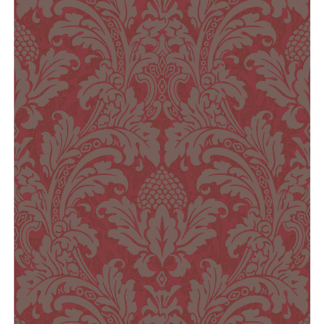 COLE & SON 94/6034.CS.0 BLAKE RED AND SILVER Wallpaper - Eade's Wallpaper