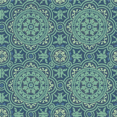 COLE & SON 94/8043.CS.0 PICCADILLY TEAL AND GOLD Wallpaper - Eade's Wallpaper