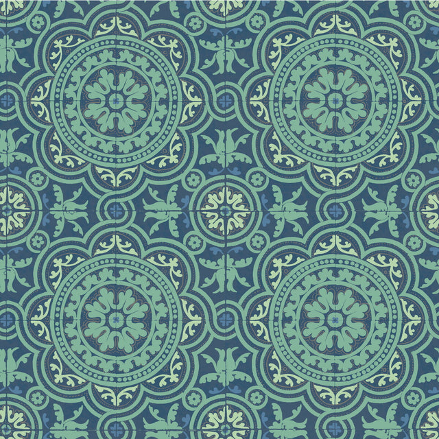 COLE & SON 94/8043.CS.0 PICCADILLY TEAL AND GOLD Wallpaper - Eade's Wallpaper