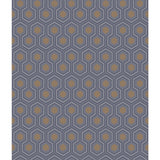 COLE & SON 95/3015.CS.0 HICKS HEXAGON DK GRY/BRONZ Wallpaper - Eade's Wallpaper
