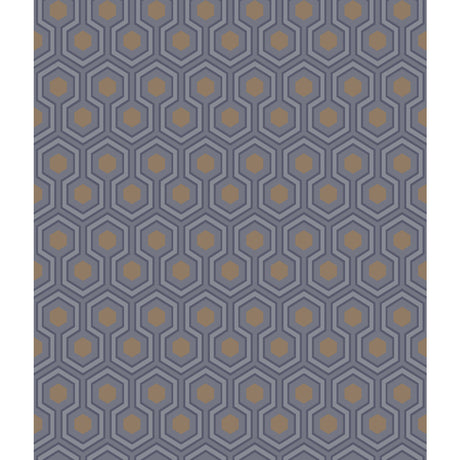 COLE & SON 95/3015.CS.0 HICKS HEXAGON DK GRY/BRONZ Wallpaper - Eade's Wallpaper