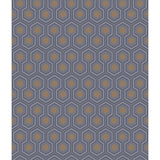 COLE & SON 95/3015.CS.0 HICKS HEXAGON DK GRY/BRONZ Wallpaper - Eade's Wallpaper