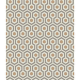 COLE & SON 95/3017.CS.0 HICKS HEXAGON GOLD/TAUPE Wallpaper - Eade's Wallpaper