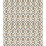 COLE & SON 95/3017.CS.0 HICKS HEXAGON GOLD/TAUPE Wallpaper - Eade's Wallpaper