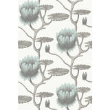 COLE & SON 95/4022.CS.0 SUMMER LILY AQUA/WHITE Wallpaper - Eade's Wallpaper