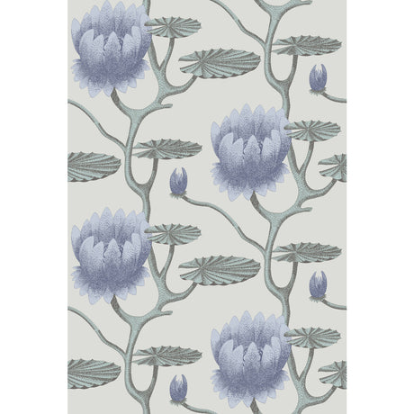 COLE & SON 95/4024.CS.0 SUMMER LILY BLU/AQ/PEARL Wallpaper - Eade's Wallpaper