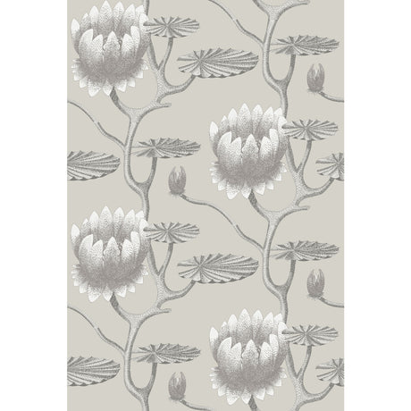 COLE & SON 95/4025.CS.0 SUMMER LILY TAUPE/WHITE Wallpaper - Eade's Wallpaper