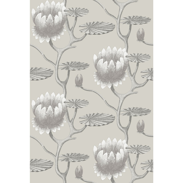COLE & SON 95/4025.CS.0 SUMMER LILY TAUPE/WHITE Wallpaper - Eade's Wallpaper